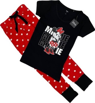 Piżama damska Disney Myszka Minnie Mouse bluzka długie spodnie XL czerwona