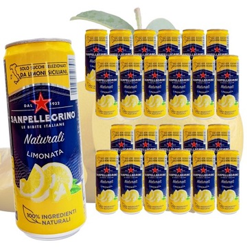 Napój LIMONATA 24 PUSZKI x 330ml SANPELLEGRINO