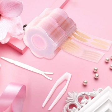 Двойная нашивка для век, бесследная лента, женская лицевая сторона