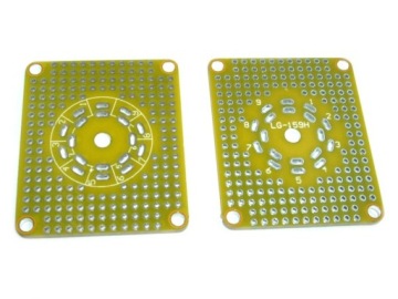 ПЕЧАТНАЯ ПЛАТА ДЛЯ ОСНОВ ЛАМП NOVAL 9PIN ECC83 ECC82