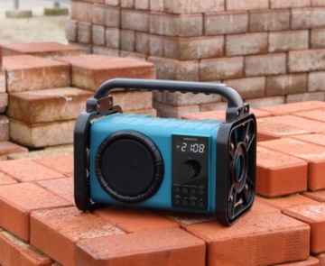 МОЩНАЯ КОНСТРУКЦИЯ РАДИО, ЗАЩИТАЮЩАЯСЯ от БРЫЗКИ, FM IP44, СВЕТОДИОДНАЯ ЛАМПА BLUTETOOTH