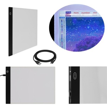 TABLICA LED Z AKCESORIAMI + HAFT DIAMENTOWY ALEJA