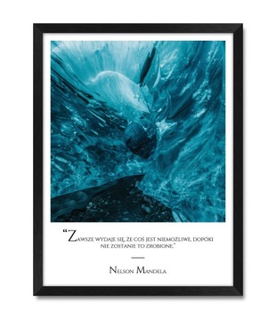 Plakat obraz na ścianę motywujący Nelson Mandela