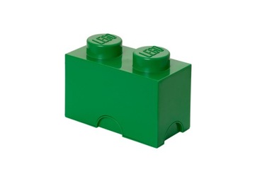 LEGO 40021734 Pojemnik na klocki 2x1 ciemnozielon