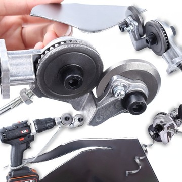 PRZYSTAWKA DO WIERTARKI ELEKTRYCZNEJ NARZĘDZIE DO CIĘCIA PŁYT BLACHY