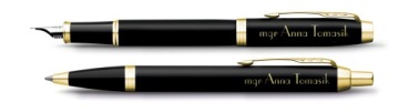 НАБОР PARKER IM BLACK GT В КОРПУСЕ С ПОСВЯЩЕНИЕМ + ГРАВИРОВКА + СУМКА