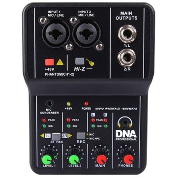 DNA MIX 2 mikser analogowy interfejsem audio USB