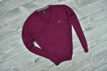 GANT Cotton Wool Sweter Męski V-Neck / M