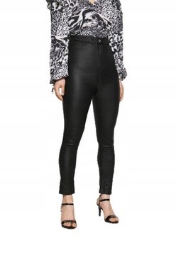 A4366 WŁOSKOWANE SPODNIE JEANS MISSGUIDED XS