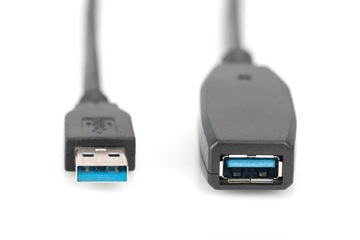 Кабель USB 3.0 A-A, активный удлинительный кабель Digitus, 15 м