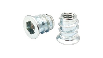 4x Mufa wkręcana M6x10x13 mm do drewna meblowa