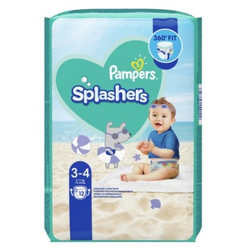 PAMPERS PIELUCHY DO PŁYWANIA WODY BASEN 6-11 KG