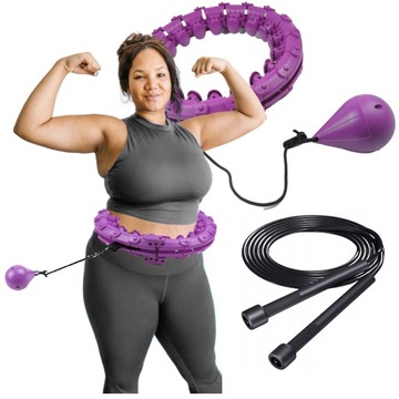 Hula Hop Odchudzające XL z Wypustkami PLUS SIZE PRO 115cm w TALII + GRATIS