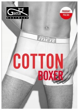 6 X GATTA BOXER BOKSERKI MĘSKIE BAWEŁNA GRANAT SZARY XL