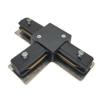 Тройник EDO для шины освещения, 1-фазная шина, черный Sys. СЕВА