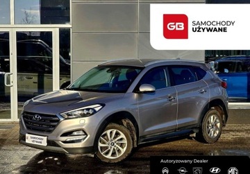 Hyundai Tucson III SUV 1.6 T-GDI 177KM 2016 Hyundai Tucson 1.6 PB 177KM Style DCT 4WD FV23 Salon PL Serwis ASO Gwaranc
