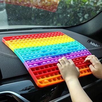СЕНСОРНАЯ ИГРУШКА PUSH POP IT RAINBOW XXL 30x30