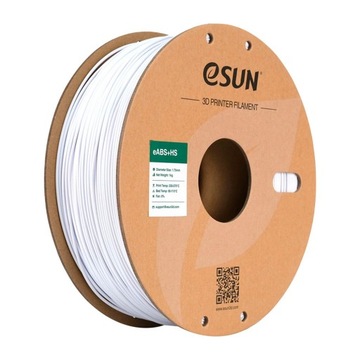 eSun ABS+HS Filament zimna biel 1.75mm 1kg papierowa szpula