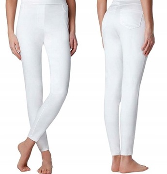 CALZEDONIA legginsy jeansowe SKINNY FIT S/36 14738543393 
