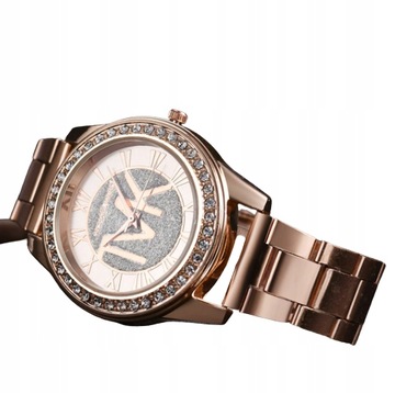 zegarek damski zdobiony diamentami MK model4