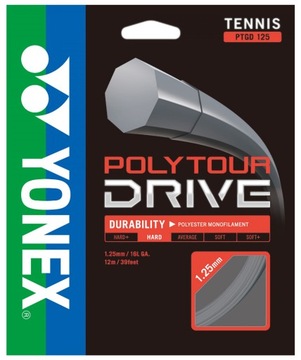 Naciąg tenisowy Yonex Poly Tour Drive 1,25 mm / 12 m set