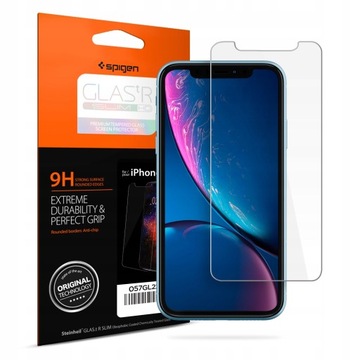 Szkło hartowane do iPhone 11 / XR, Spigen Slim