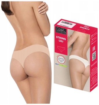 GATTA BEZSZWOWE LILI DAMSKIE STRINGI NATURAL M
