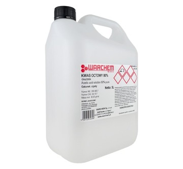 KWAS OCTOWY 80% (ESENCJA OCTOWA) - czysty - 5L