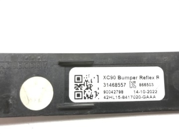 VOLVO XC90 II ОТРАЖАТЕЛЬ БАМПЕРА ЗАДНИЙ ПРАВЫЙ 31468557