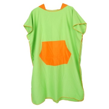 Взрослый детский гидрокостюм для серфинга с капюшоном и пончо для смены одежды. Полотенце и зеленый цвет