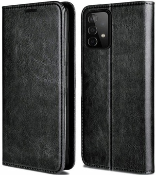 ETUI FLIP SKÓRZANE DO SAMSUNG GALAXY A52 5G +SZKŁO