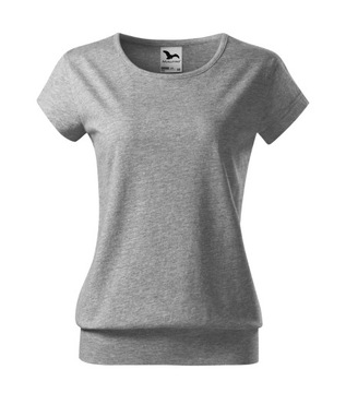 Koszulka bluzka damska t-shirt CITY szary XL
