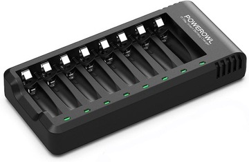 Ładowarka POWEROWL USB na 8 akumulatorów AA AAA