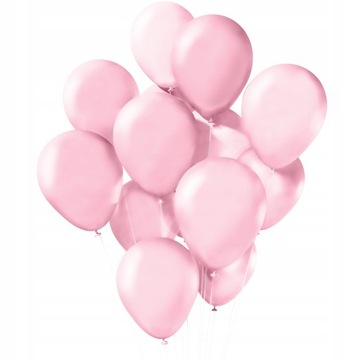 Balony j. różowe duże pastelowe 1-99 pink rose 20x