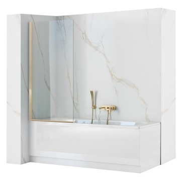 PARAWAN NAWANNOWY ZŁOTY 80X140 ZŁOTA RAMA ELEGANT