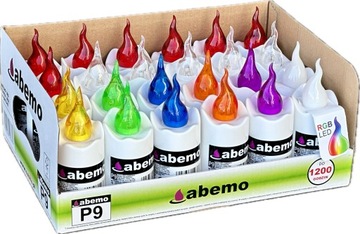 ZNICZ LED ABEMO Subito Mix kolor / 24 szt ZNICZ