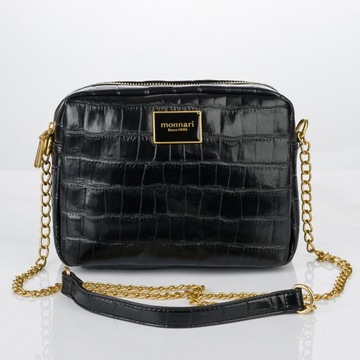 СТЕГАНАЯ СУМКА MESSAGE, ЧЕРНАЯ MONNARI