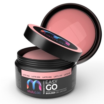 MaluLac EasyGo LATTE гель для наращивания ногтей 45г
