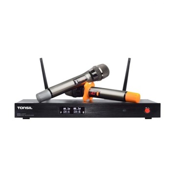 Tonsil mikrofon MBD 710 - System Bezprzewodowy Zestaw 2x Mikrofon Ręczny
