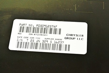 DODGE CHRYSLER TOWN COUN РАДИО SIRIUS P05091257AF