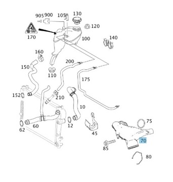 Суппорт тормозной левый задний MB B906 A0034207183