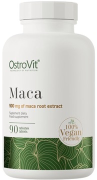 Maca 500mg ekstrakt 90tabl. tabletki VEGE wegańskie OstroVit żeń-szeń