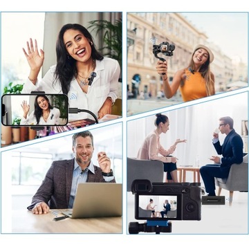 ПЕТЛИЧНЫЙ БЕСПРОВОДНОЙ МИКРОФОН МИНИ-МИКРОФОН ДЛЯ СМАРТФОНА, ЧЕРНЫЙ