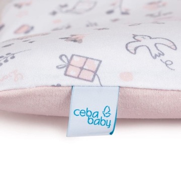 CEBA 2x Чехол на мягкий пеленальный столик 85х72 Bird World Серый и Розовый