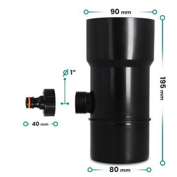 ДОЖДЕВОЙ УБОРНИК 90 ММ ДОЖДЕВОЙ СБОРНИК ДОЖДЕВЫЕ ЖЕЛОБЫ РЕГЕНЕРАЦИИ ДОЖДЯ