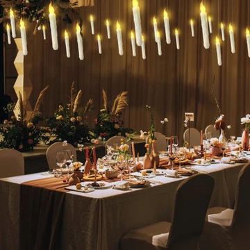 БЕСПЛАМЕННАЯ СВЕЧА-УКРАШЕНИЕ ВОЛШЕБНАЯ ПАЛОЧКА С ДИСТАНЦИОННЫМ УПРАВЛЕНИЕМ 12ШТ.