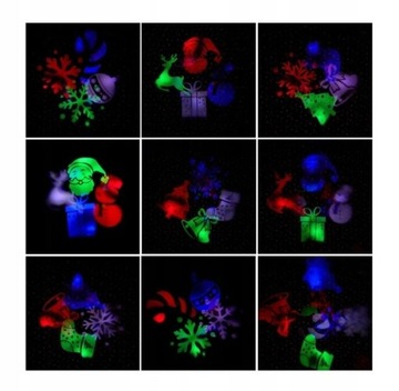 РОЖДЕСТВЕНСКИЙ СВЕТОДИОДНЫЙ ПРОЕКТОР 12 СЛАЙДОВ ВОДОНЕПРОНИЦАЕМОЕ ЛАЗЕРНОЕ ОСВЕЩЕНИЕ ДОМА