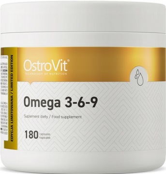 OstroVit Omega 3-6-9 180 caps 369 KWASY TŁUSZCZOWE