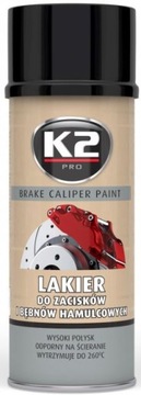 K2 BRAKE CALIPER LAKIER DO ZACISKÓW CZARNY 400ML