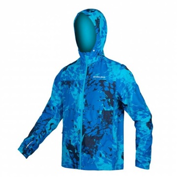 ENDURA Kurtka rowerowa Hummvee Windproof Shell niebieskie moro M